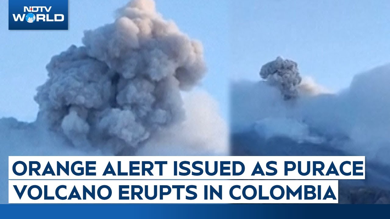 Purace Volcano Awakens After Decades, Colombia On Orange Alert