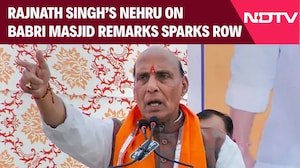 Rajnath Singh News | Rajnath Singh's Nehru On Babri Masjid Remarks Sparks Row