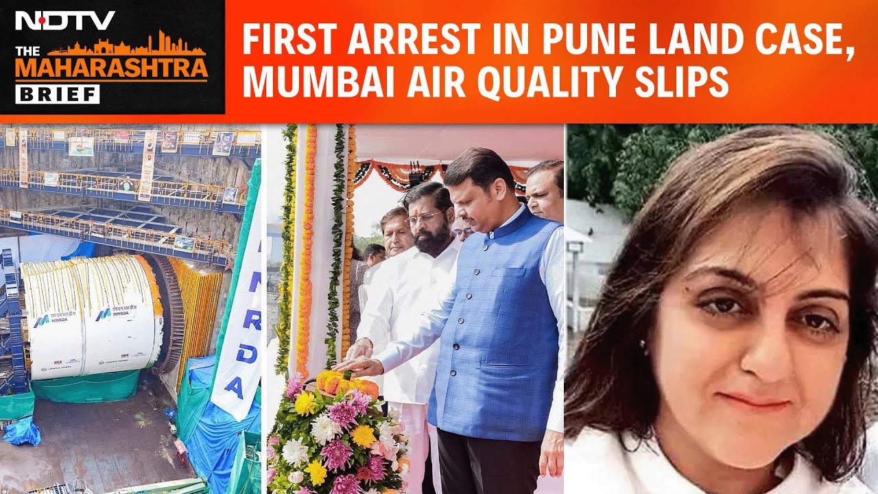 Maharashtra News | First Arrest In Pune Land Case, Orange Gate–Marine Drive Tunnel Work Begins