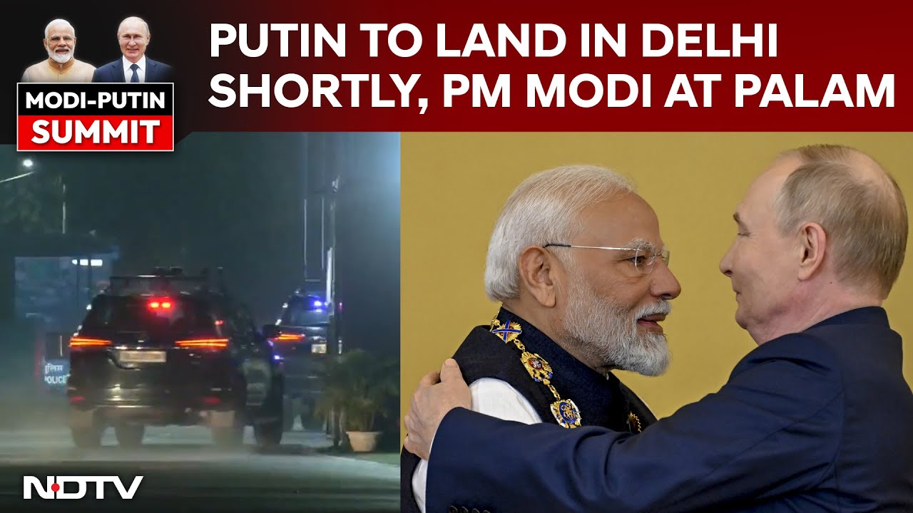 Putin In India | Putin to Land in Delhi Shortly; PM Modi at Palam Airport to Receive Him