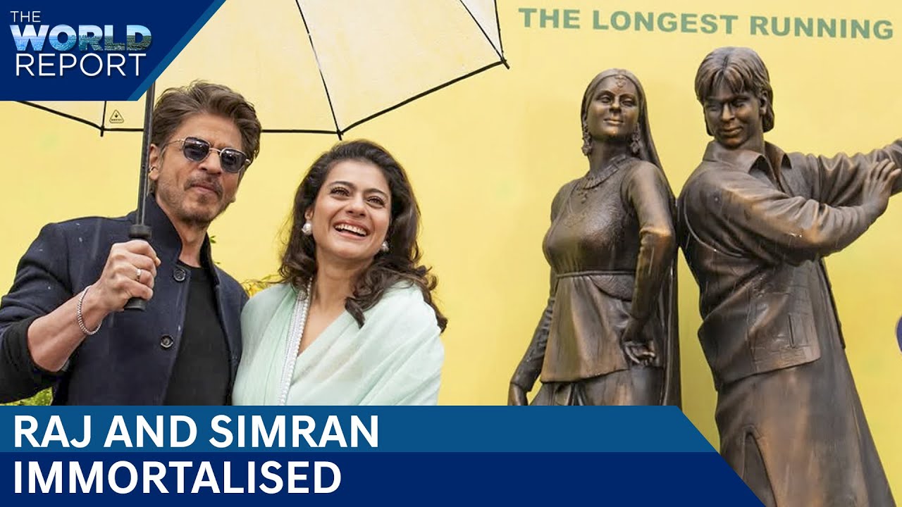 DDLJ Statue In London | SRK And Kajol Unveil DDLJ Statue In London