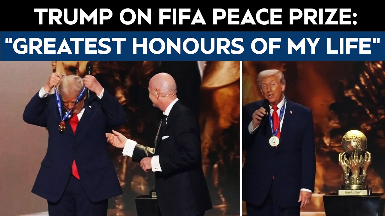 "One Of The Greatest Honours Of My Life": Trump On FIFA Peace Prize Award