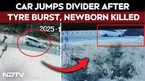 Rajasthan News | Tyre Burst Sends Car Over Divider, Newborn & Man Killed In Horror Crash