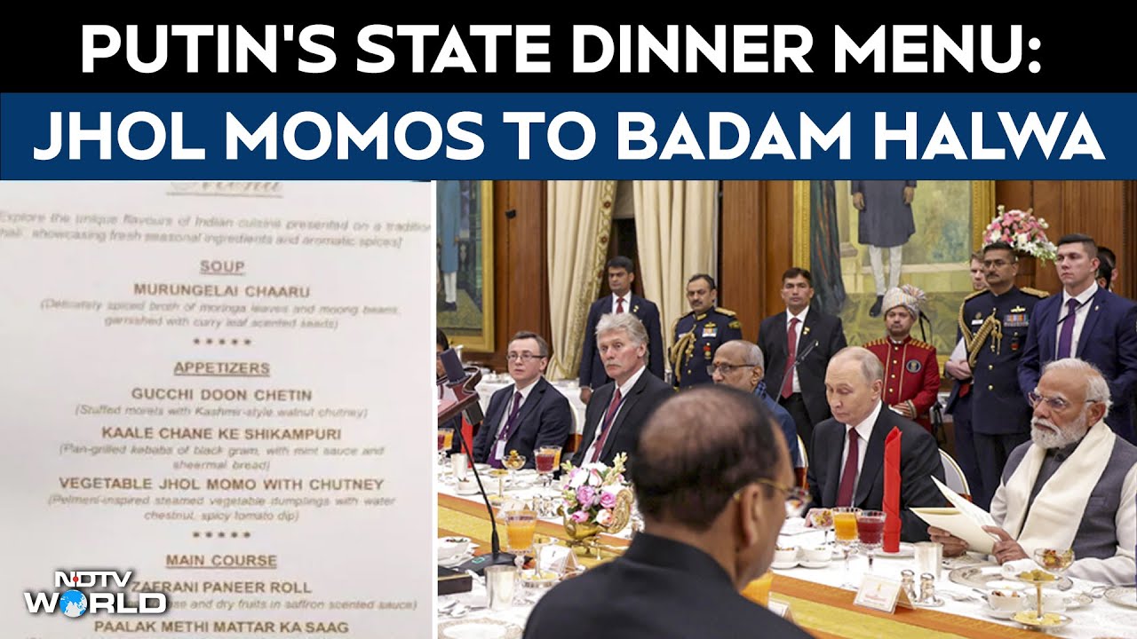 Putin India Visit | Jhol Momo To Dal Tadka: What Was Served To Putin At Rashtrapati Bhavan Dinner
