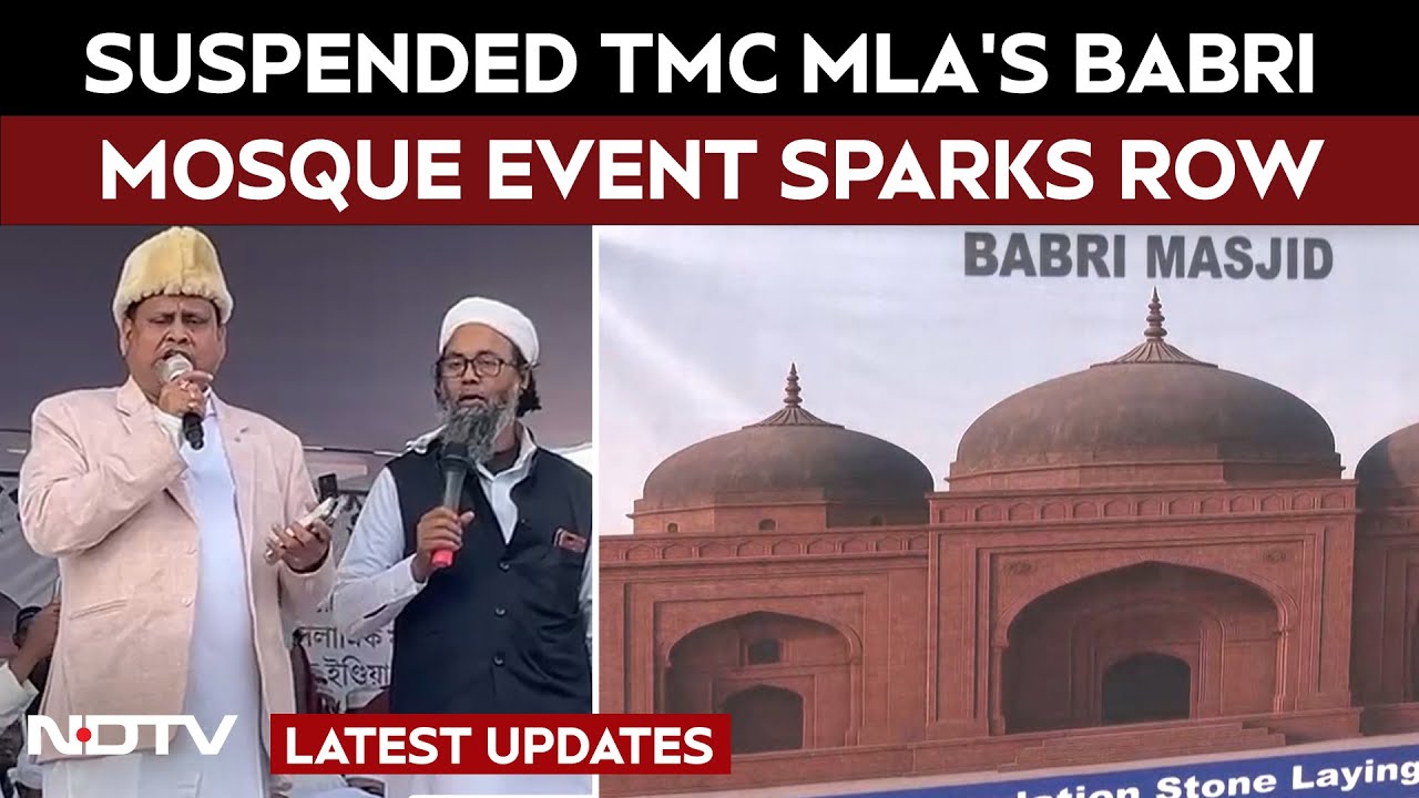Babri Masjid Row | Suspended TMC MLA’s Babri-Model Mosque Move Triggers Massive Row