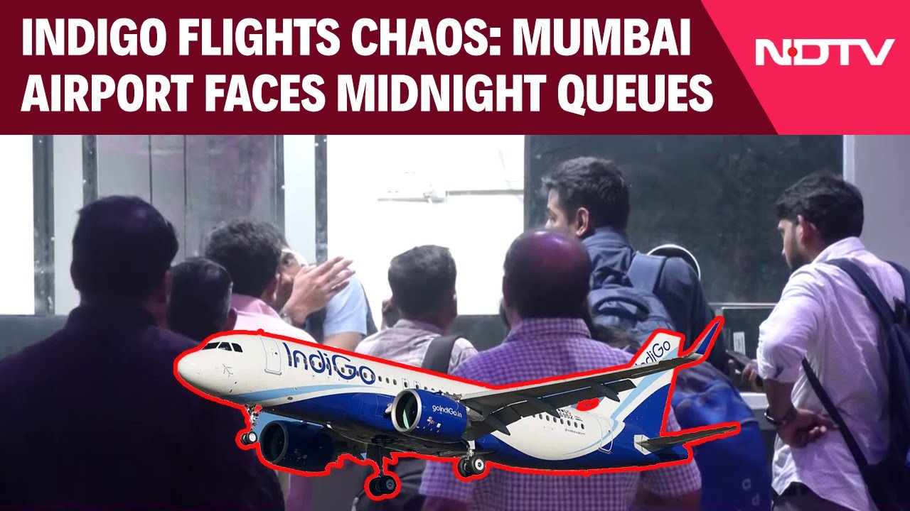 Indigo News Today | Mumbai International Airport Faces Midnight Queues Amid Indigo Flight Chaos