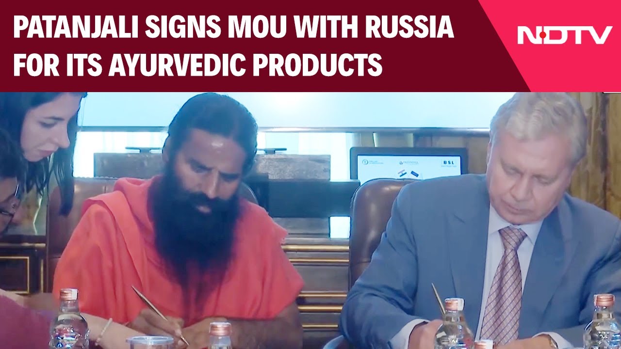 Baba Ramdev-Led Patanjali Group Signs MoU To Enter Russia With Its Ayurveda Products