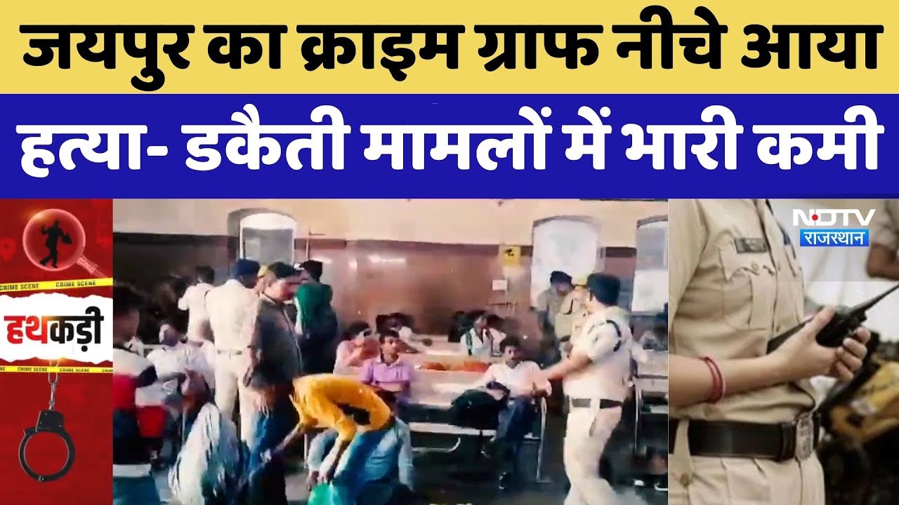 Crime Graph Of Jaipur: जयपुर का क्राइम ग्राफ नीचे आया, हत्या- डकैती मामलों में भारी कमी। Murder। Top