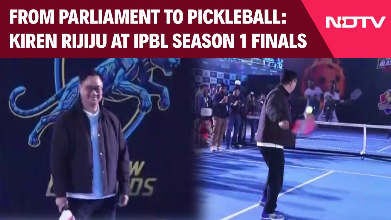Kiren Rijiju Steps Onto Pickleball Court At IPBL Season 1 Finals