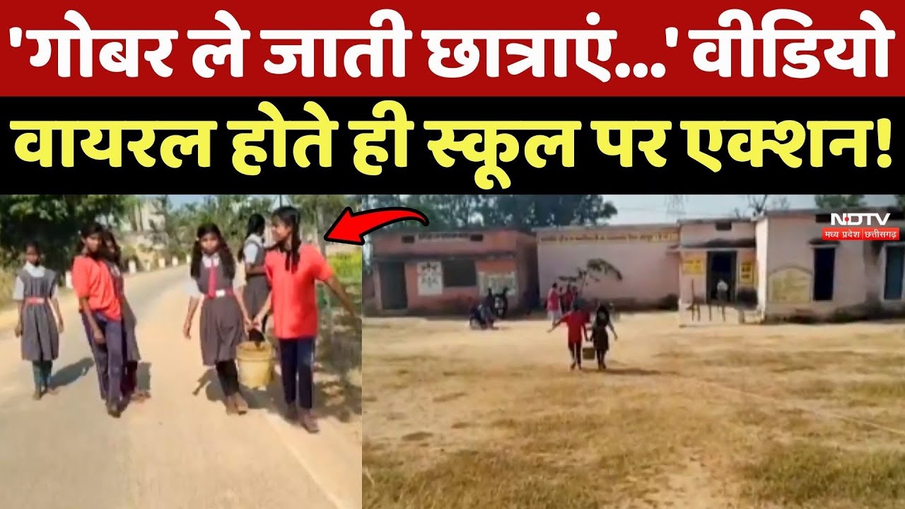 Jashpur School Viral Video: 'गोबर ले जाती छात्राएं...' स्कूल प्रबंधन पर एक्शन!