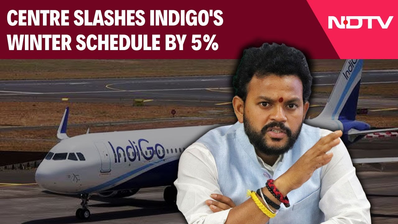 Indigo Crisis News | Crackdown After Chaos: Centre Slashes IndiGo's Winter Schedule By 5%