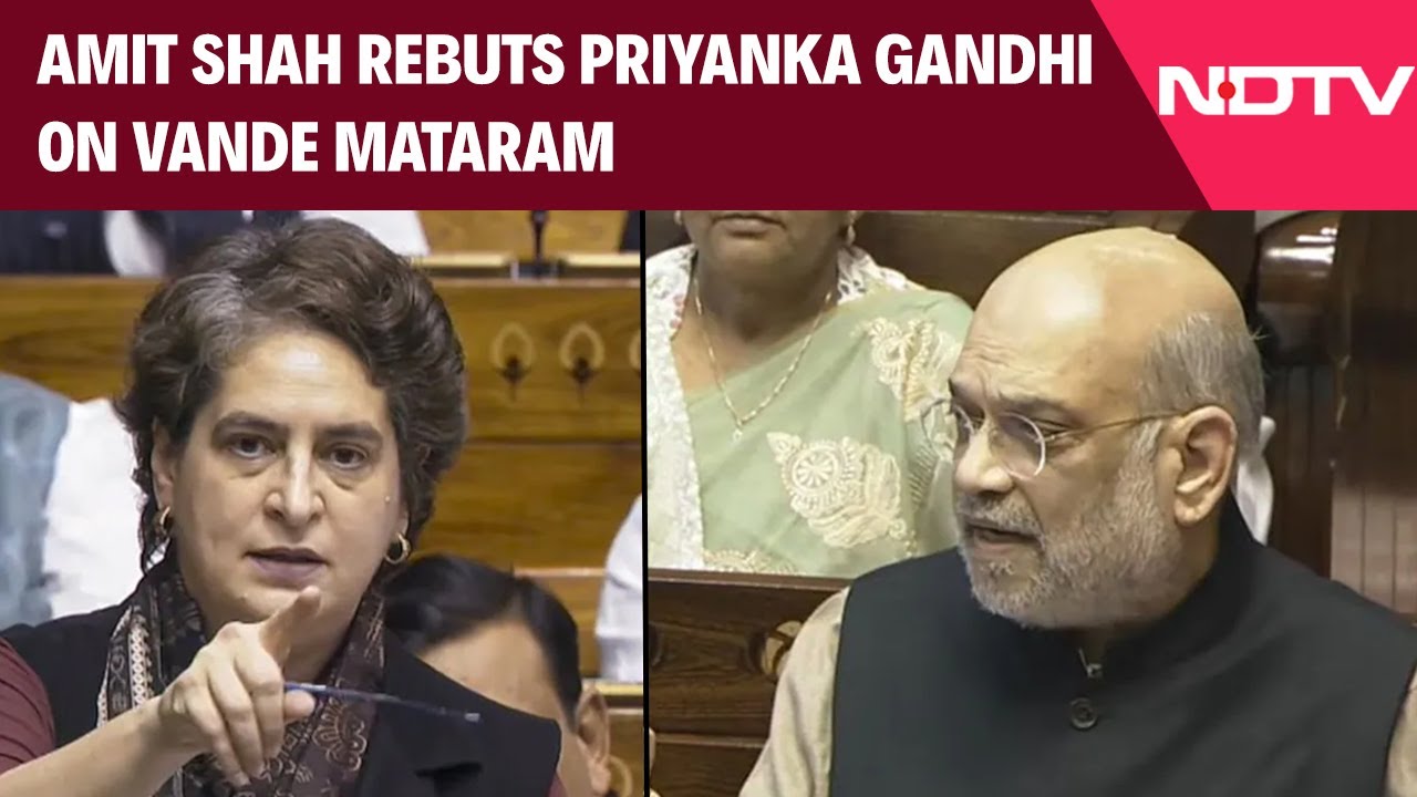 Amit Shah BJP Leader | Amit Shah Rebuts Priyanka Gandhi On Vande Mataram, Slams Nehru, Indira Gandhi
