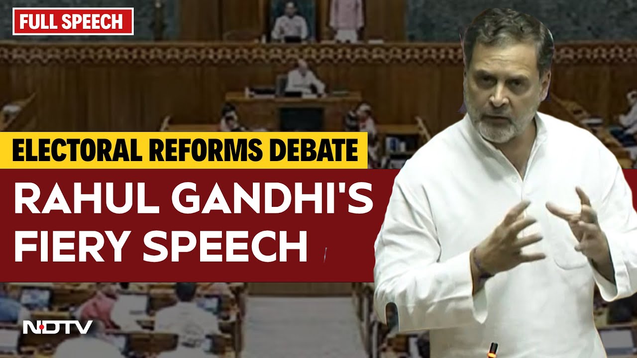 Rahul Gandhi Speech | "No Bigger Anti-National Act Than Vote Chori": Rahul Gandhi Attacks BJP