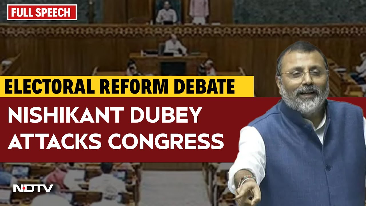 Nishikant Dubey Speech | Nishikant Dubey Counters Rahul Gandhi, Cites Emergency To Attack Congress