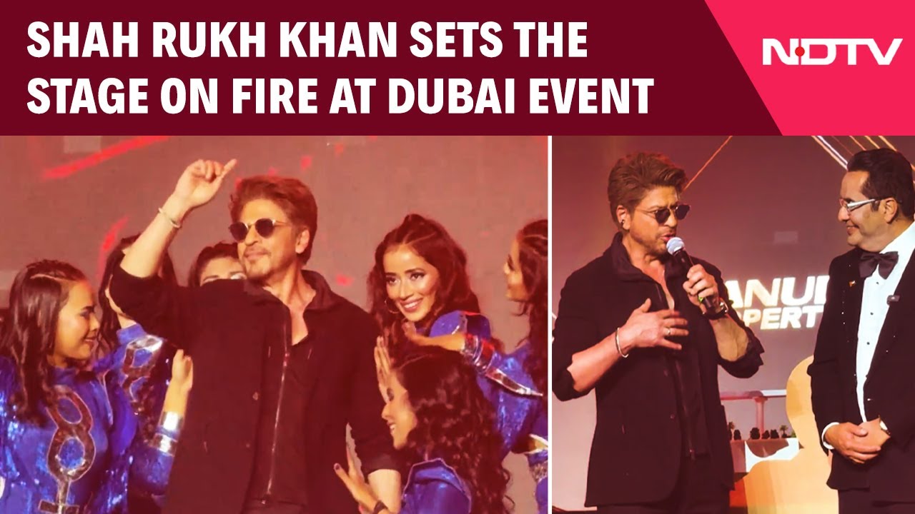 SRK Sets The Stage On Fire At Dubai Event