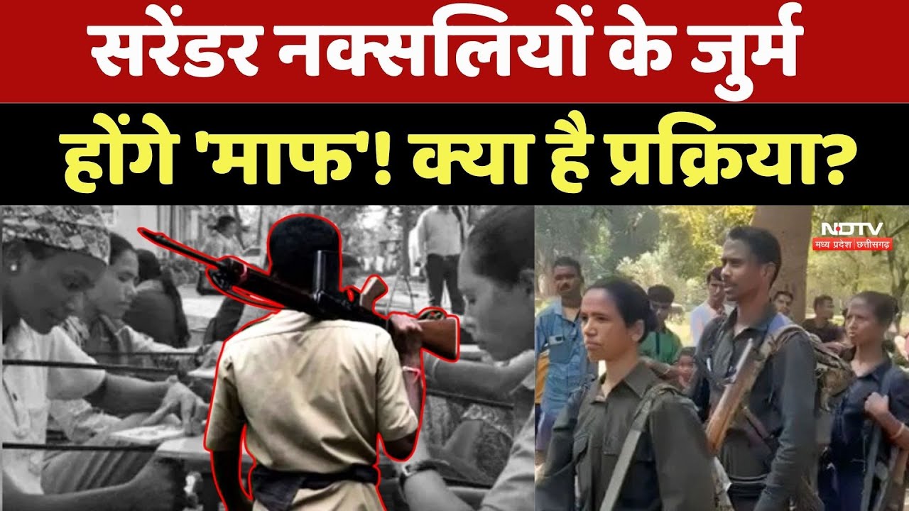 Naxal Surrender: सरेंडर नक्सलियों के जुर्म होंगे 'माफ'! क्या है प्रक्रिया?