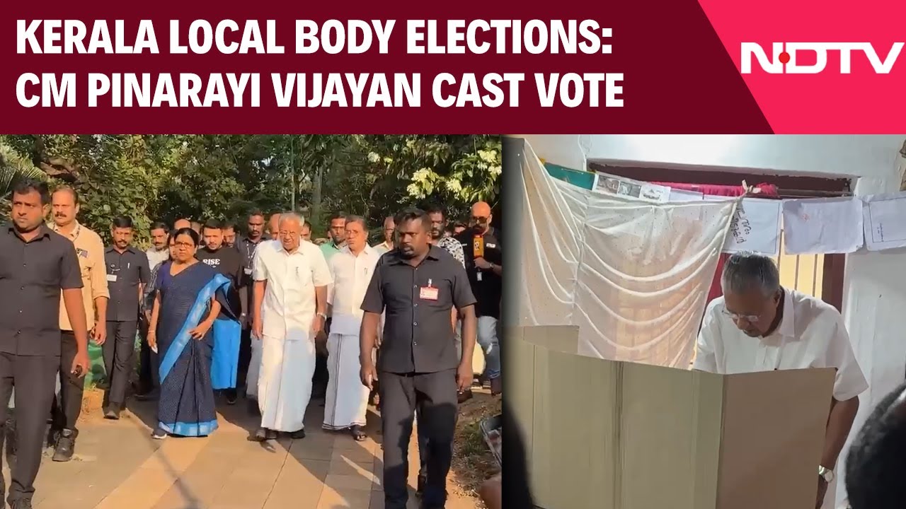 Kerala Local Elections Underway, CM Pinarayi Vijayan Casts Vote