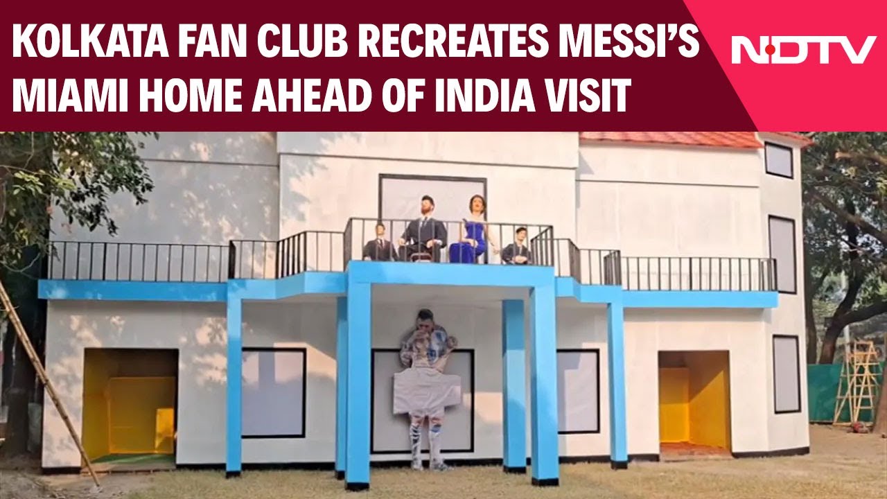 Lionel Messi's Miami Home Replica Thrills Kolkata Fans Ahead Of Star's Arrival