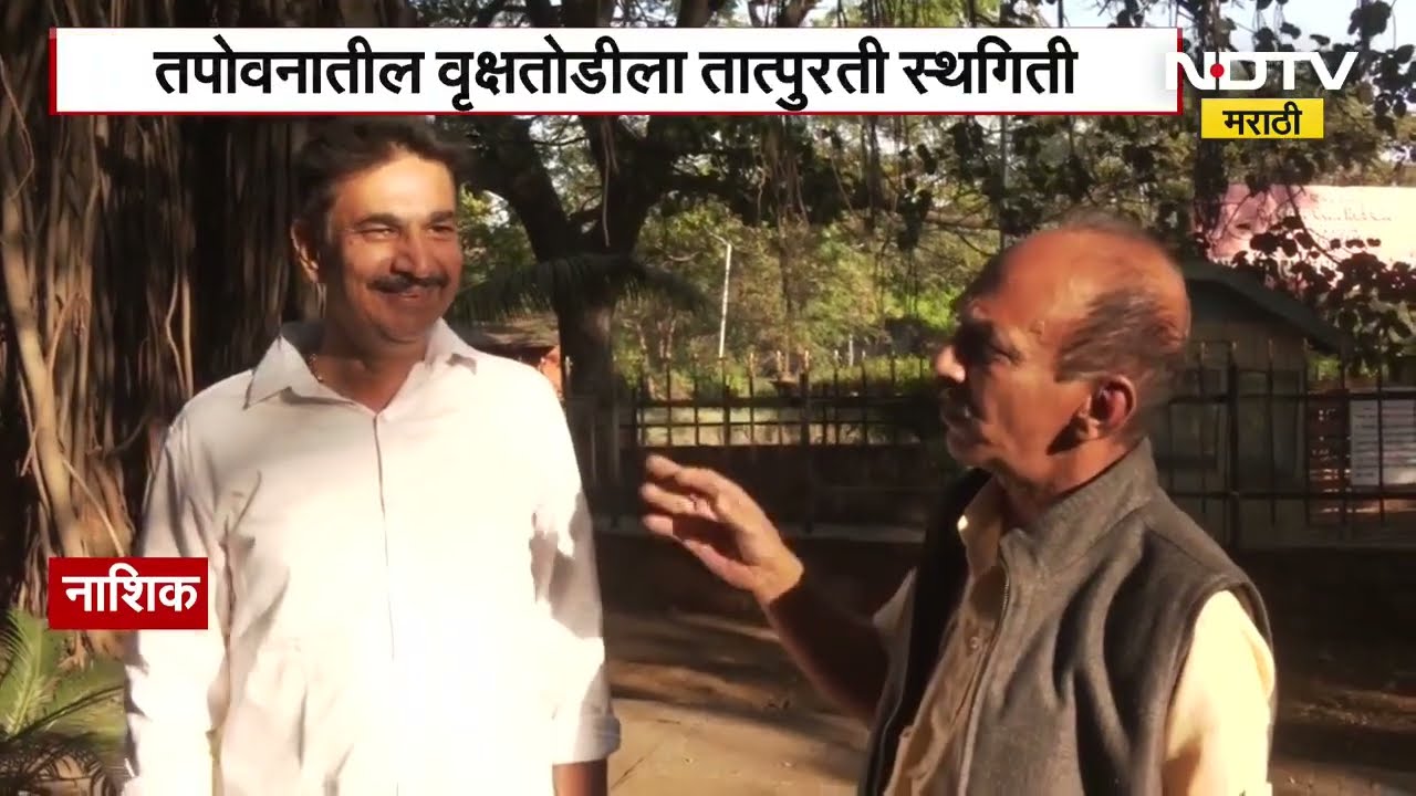 Nashik | तपोवनातील वृक्षतोडीला तात्पुरती स्थगिती, पर्यावरण प्रेमींना दिलासा | NDTV मराठी