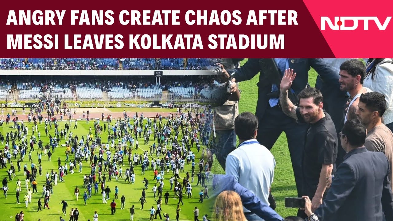 Messi India Tour | Lionel Messi's Blink And Miss Kolkata Event Angers Fans, Bottles Thrown