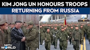 Kim Jong Un Welcomes Back North Korean Soldiers Returning From Fighting For Russia