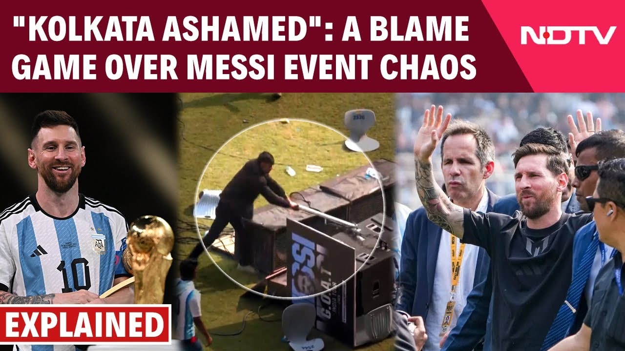 Messi In India News | &quot;Kolkata Ashamed&quot;: A Blame Game Over Messi Event Chaos And Refund Order