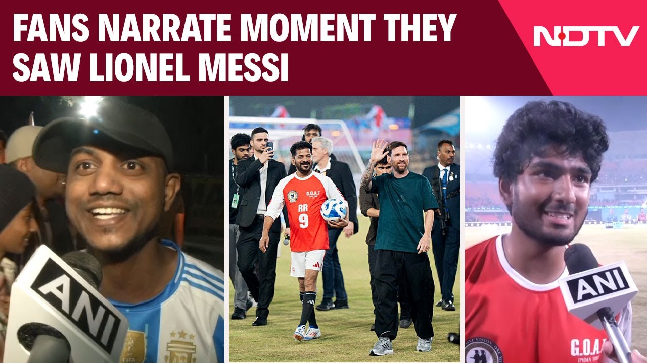Messi In Hyderabad | Fans Narrate Moment They Saw Lionel Messi At Hyderabad Stadium