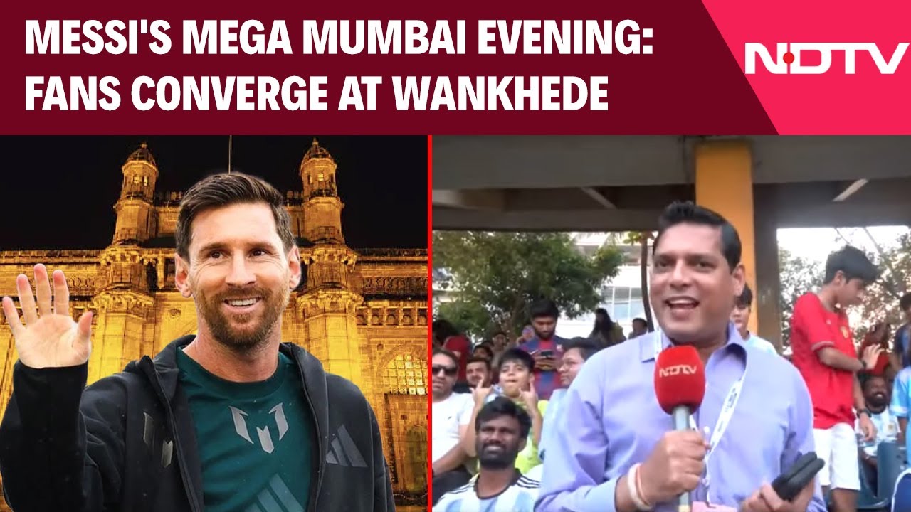 Messi Mumbai Tour | Lionel Messi’s GOAT India Tour: Fans Converge At Wankhede Stadium