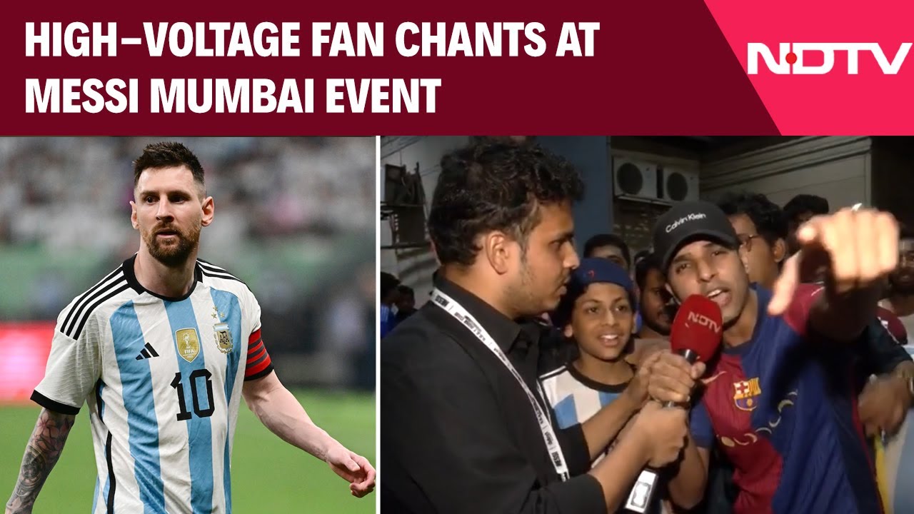 Messi Mania At Wankhede | Colourful, High-Energy Fan Chants Fill Stadium