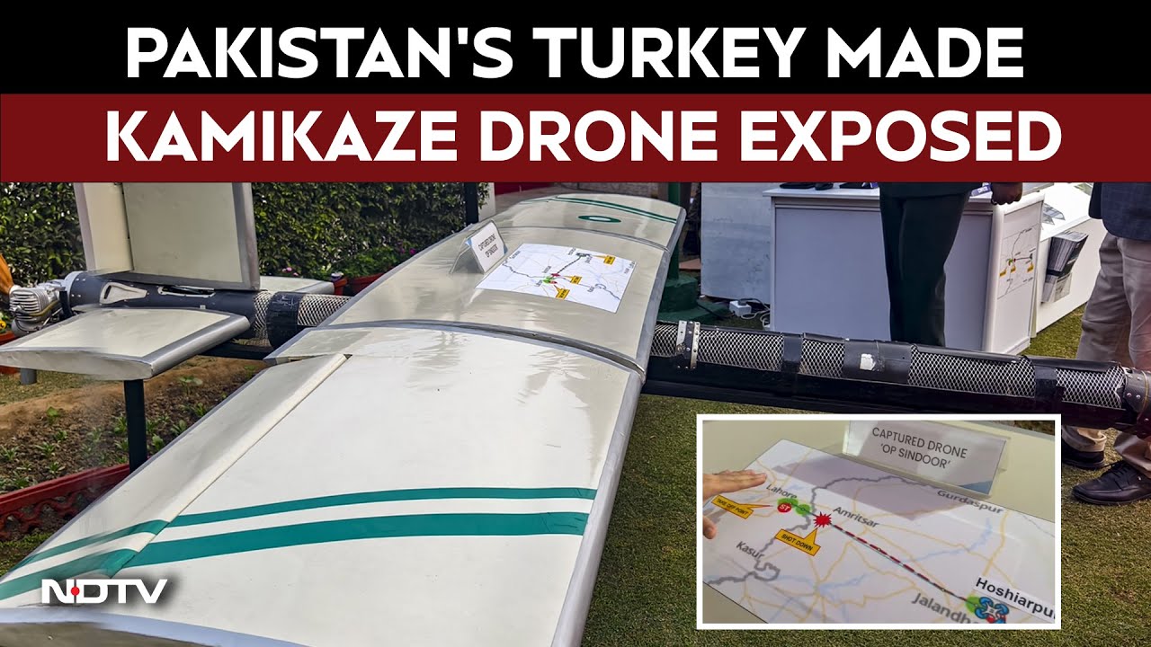 India Displays Pakistan’s Weaponised Drone Shot Down During Operation Sindoor