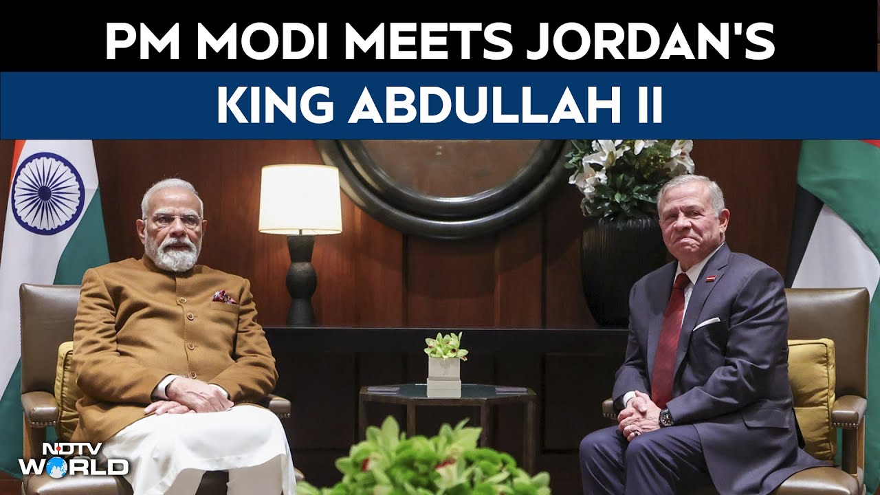 PM Modi Jordan Visit | PM Meets King Abdullah II In Amman, Calls For Expanding India&ndash;Jordan Ties