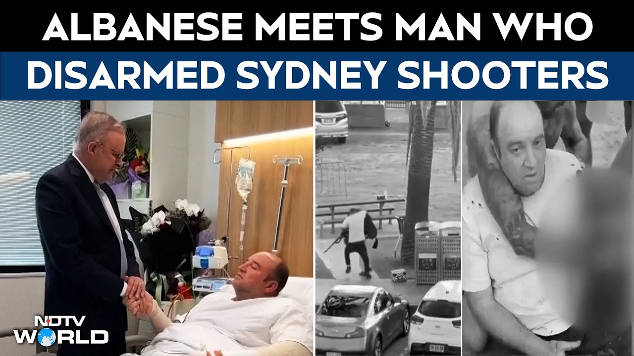 "You're An Australian Hero": Albanese Meets Man Who Disarmed Sydney Shooters