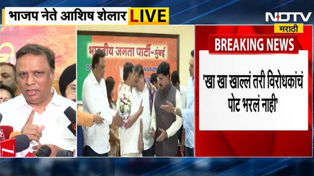 Aashish Shelar |'खा खा खाल्लं तरी विरोधकांचं पोट भरलं नाही', शेलारांची विरोधकांवर बोचरी टीका