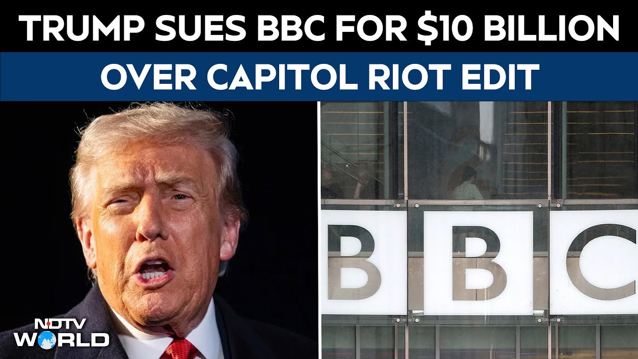 Trump Latest News BBC | US President Donald Trump Sues BBC For $10 Billion Over Capitol Riot Edit