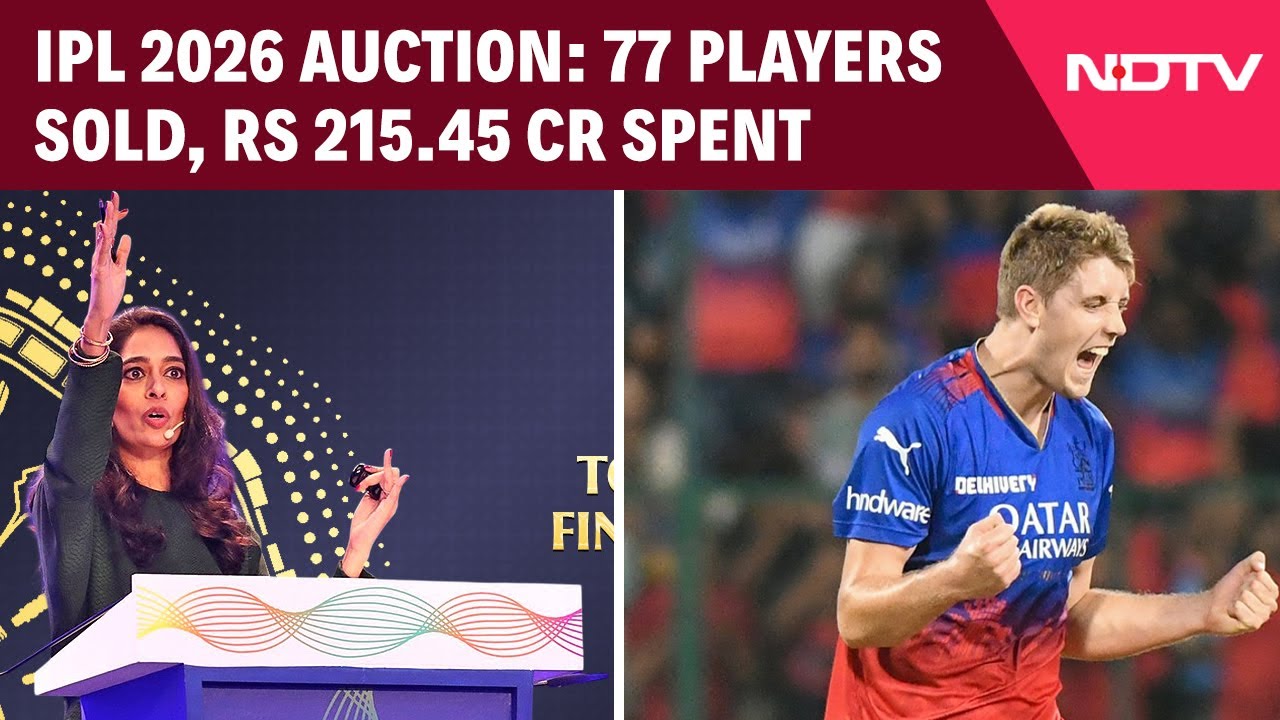 IPL Auction Review | 77 Players Sold For Rs 215.45 Crore; KKR Gets Cameron Green For Rs 25.20 Crore
