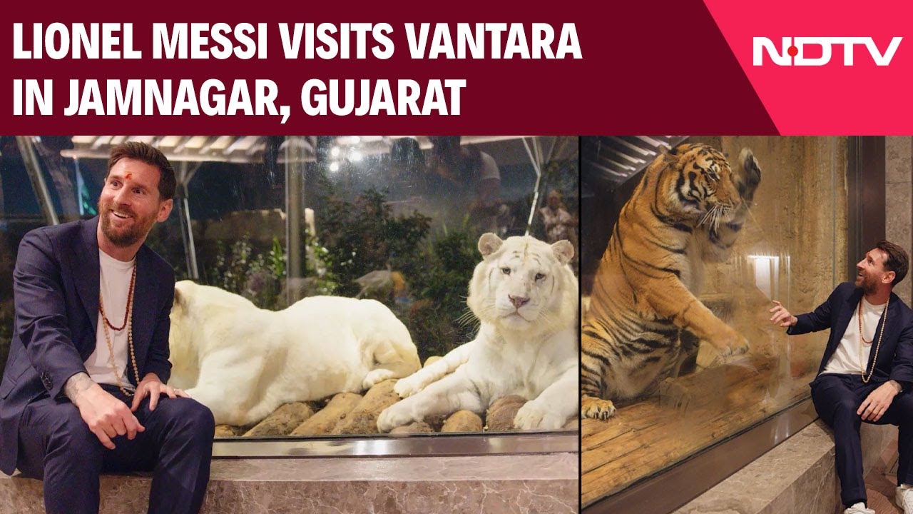 Messi In India | Lionel Messi, Luis Suarez Visit Vantara Wildlife Conservation Centre