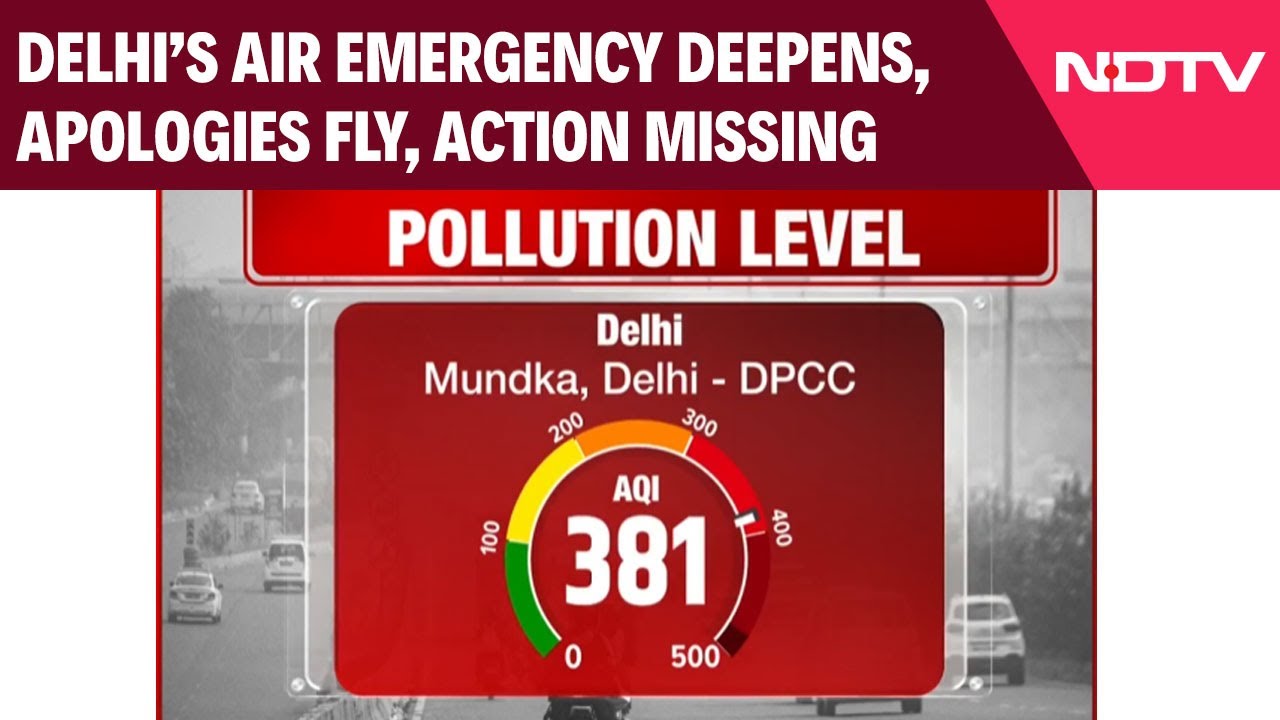 Delhi AQI News Today | Delhi&rsquo;s Air Emergency Deepens, Apologies Fly, Action Missing
