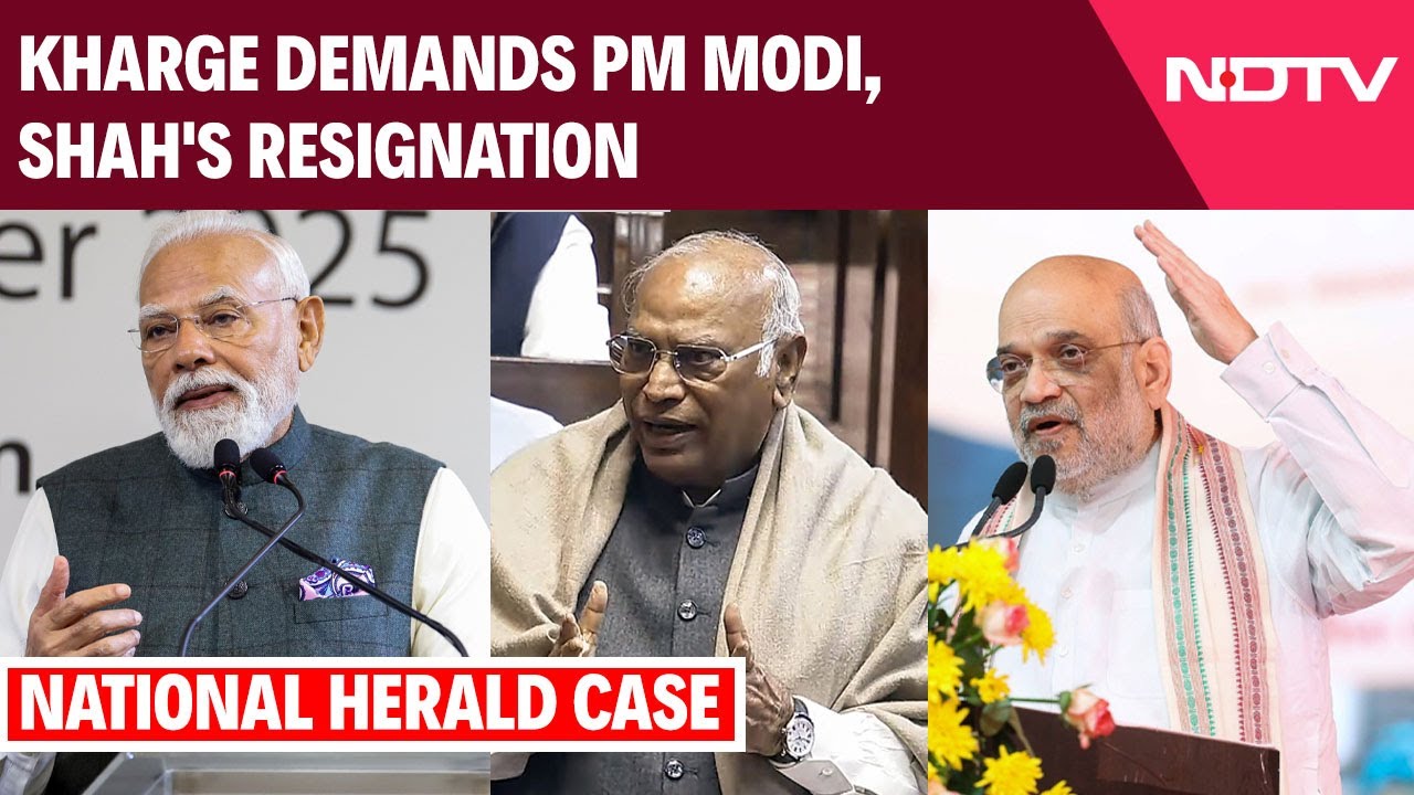 National Herald Case | Congress Goes On The Offensive, Kharge Demands PM Modi, Shah's Resignation