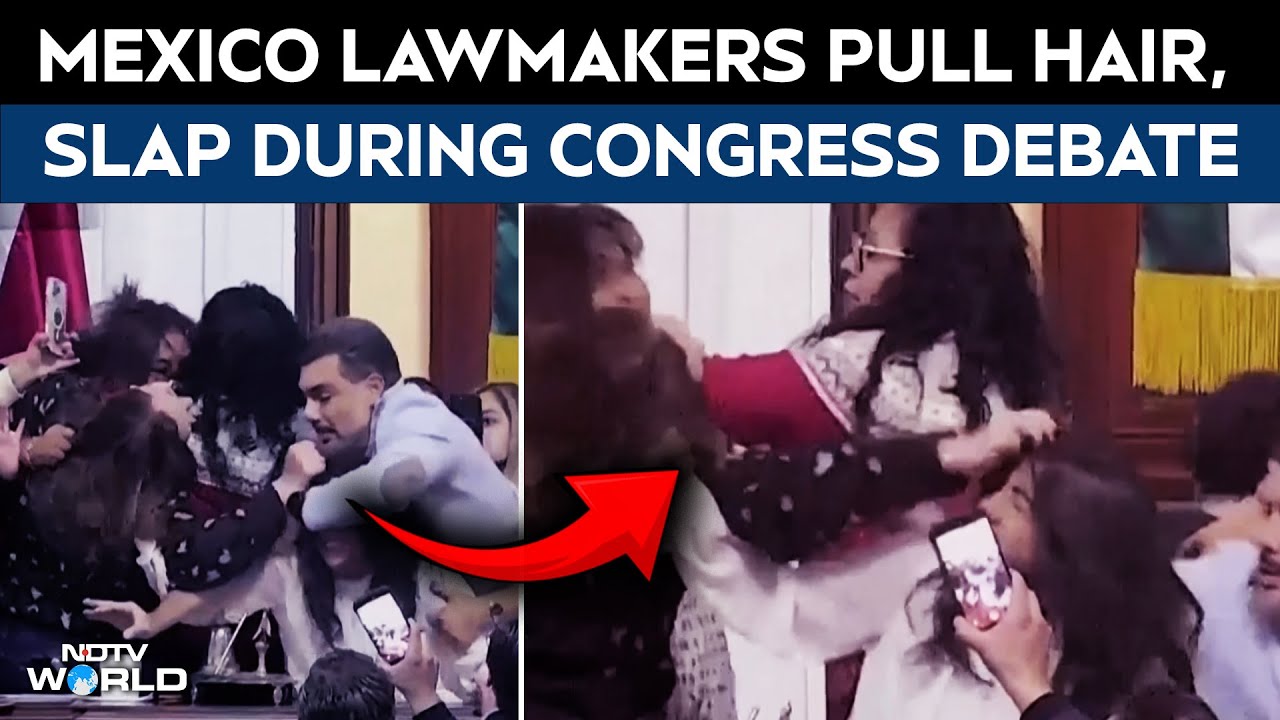 Viral Video: Mexico Lawmakers Scuffle During Mexico City Congress Session