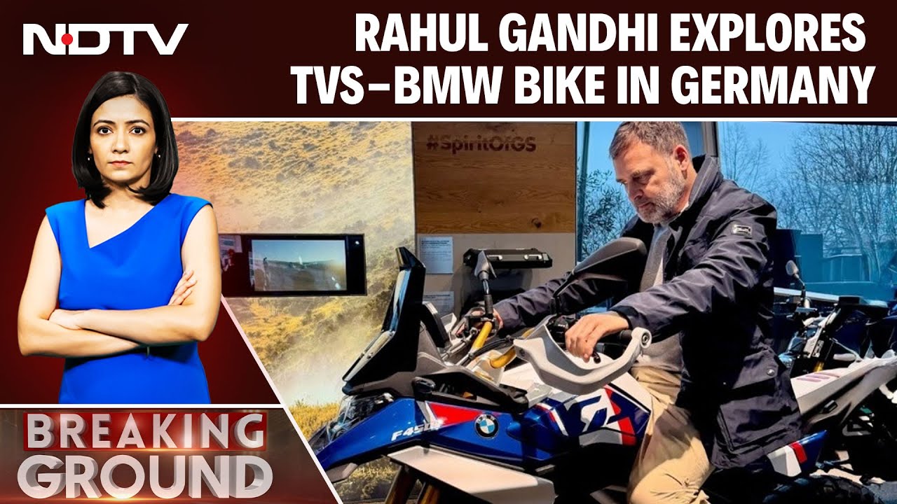 Rahul Gandhi Explores TVS-BMW Bike In Germany: "Proud Of Indian Engineering"