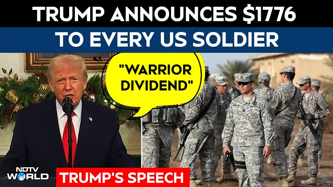 Donald Trump Says Sending $1776 To Every US Soldier As "Warrior Dividend"