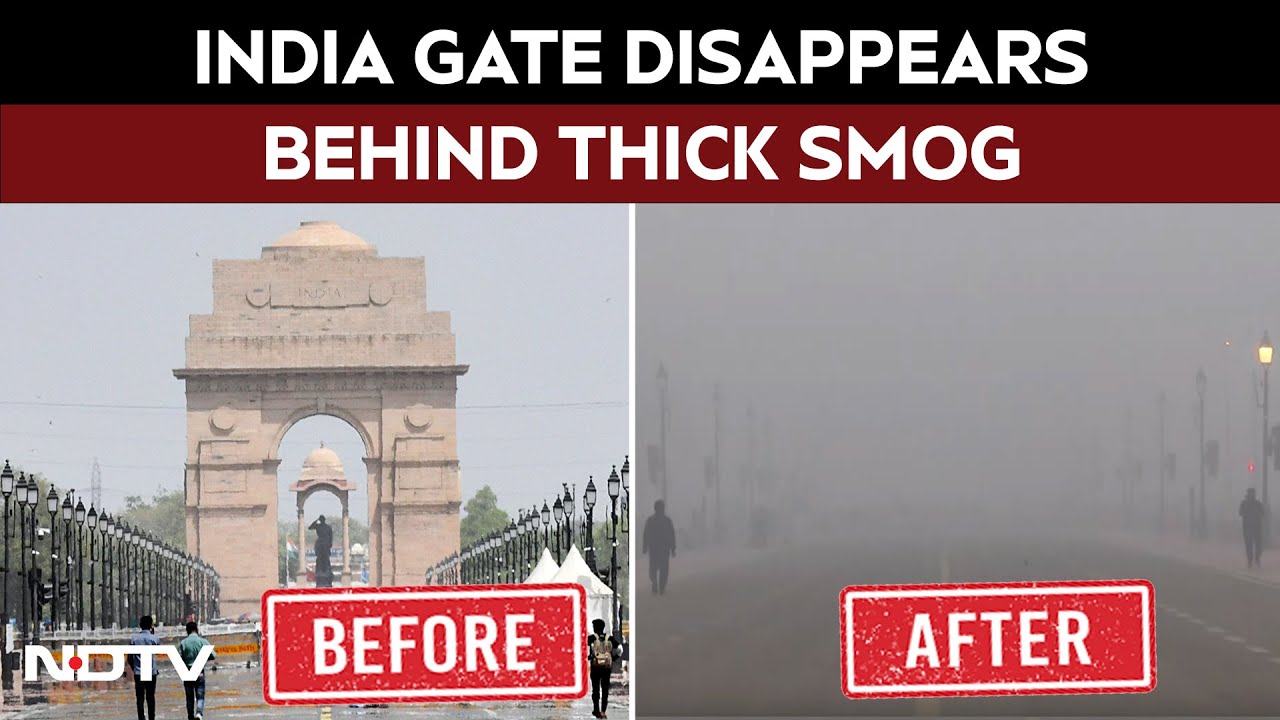 Video: Delhi-NCR Wakes Up To Thick Smog As AQI Slips Back Into 'Severe' Zone