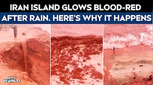 Iran Blood Rain | Iran's Hormuz Island Glows Blood-Red After Rain. Here's Why It Happens