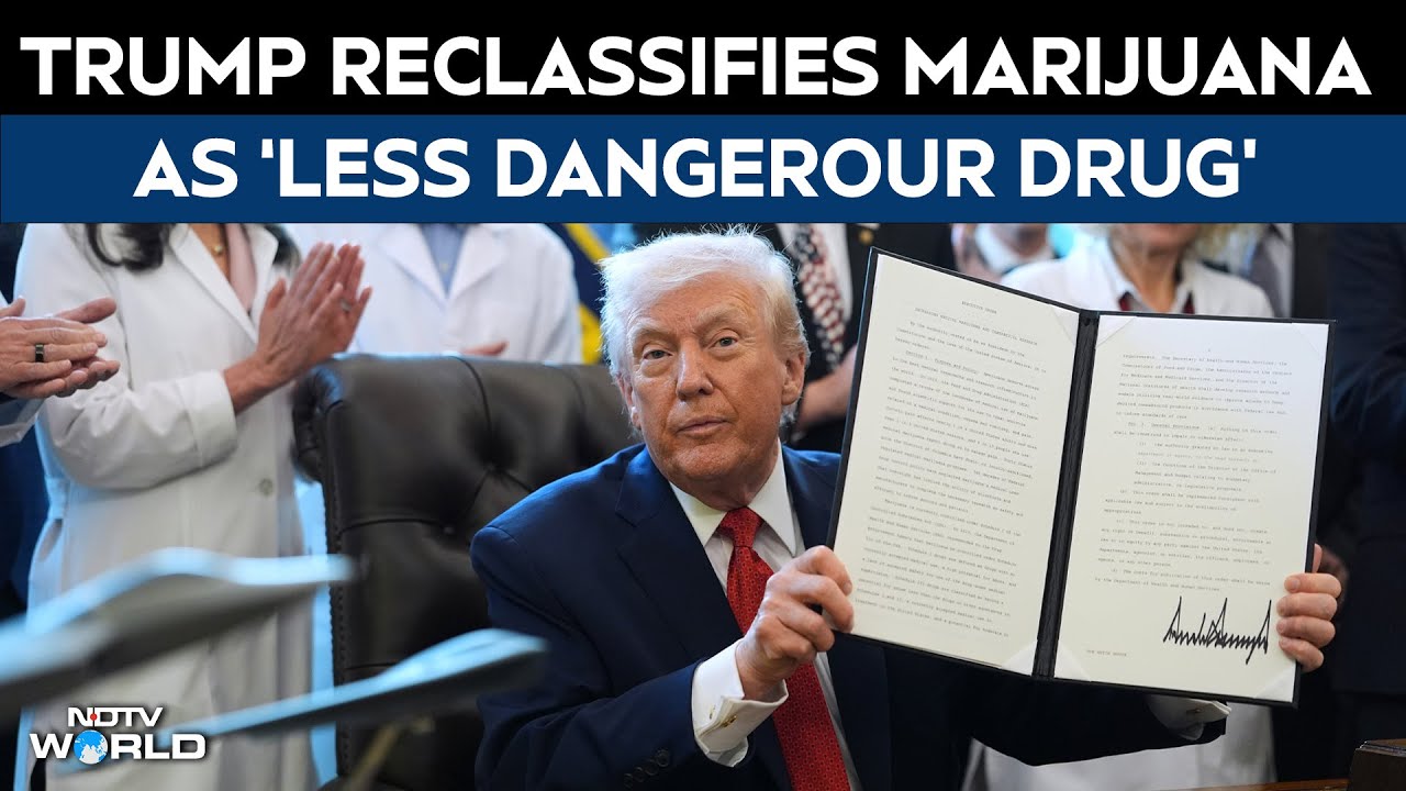 Donald Trump Signs Executive Order To Reclassify Marijuana As 'Less Dangerous Drug'