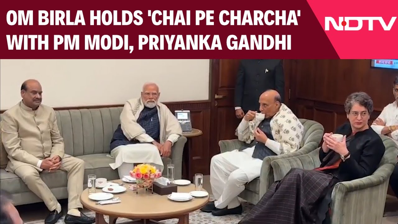 Om Birla Meets MPs After Winter Session: PM, Priyanka Gandhi In Attendance