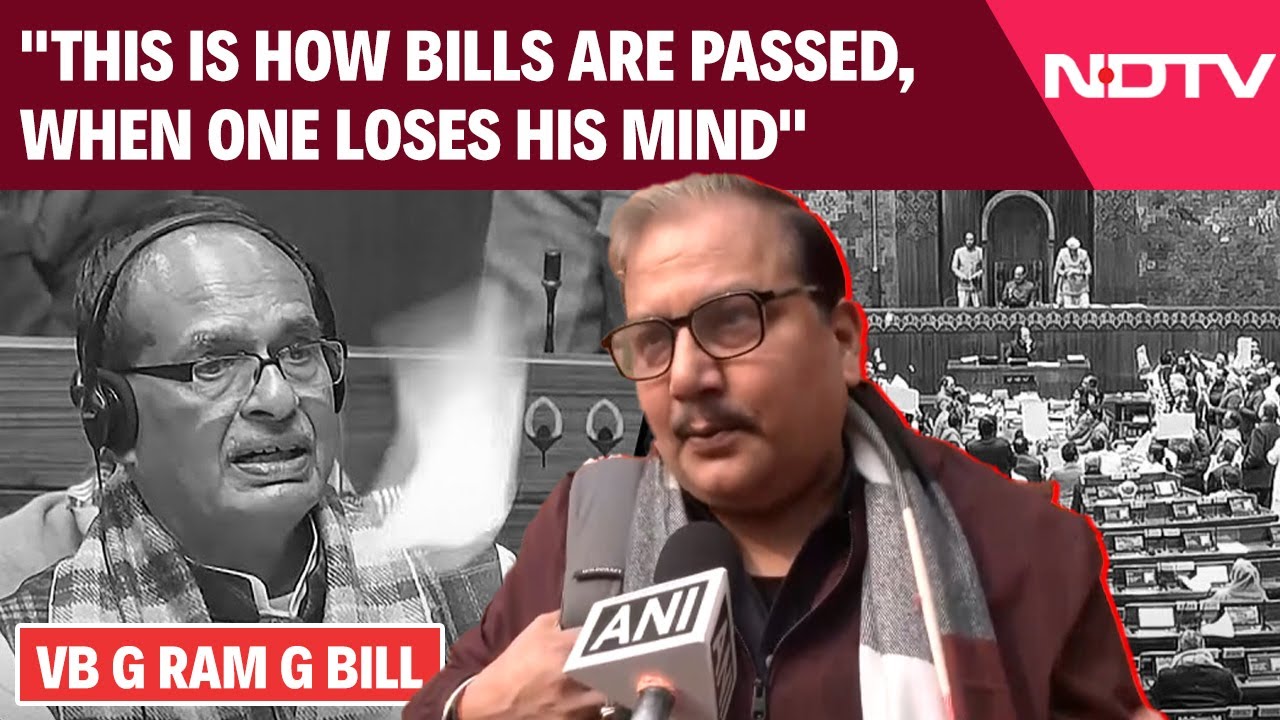 VB G Ram G Bill | RJD's Manoj Jha Condemns VB-G RAM G Bill 2025: "When One Loses His Mind..."