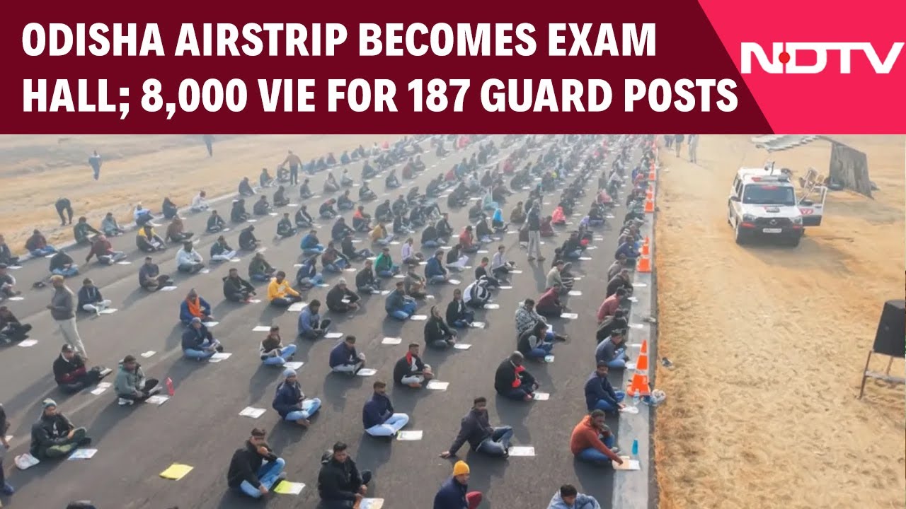 Airstrip Turns Exam Hall As 8,000 Compete For 187 Home Guard Posts In Sambalpur