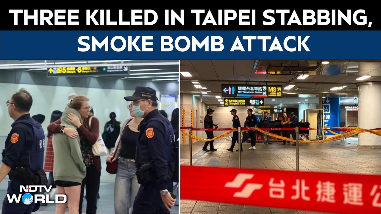 3 Killed In Smoke Grenade, Knife Attack In Taiwan Metro Stations