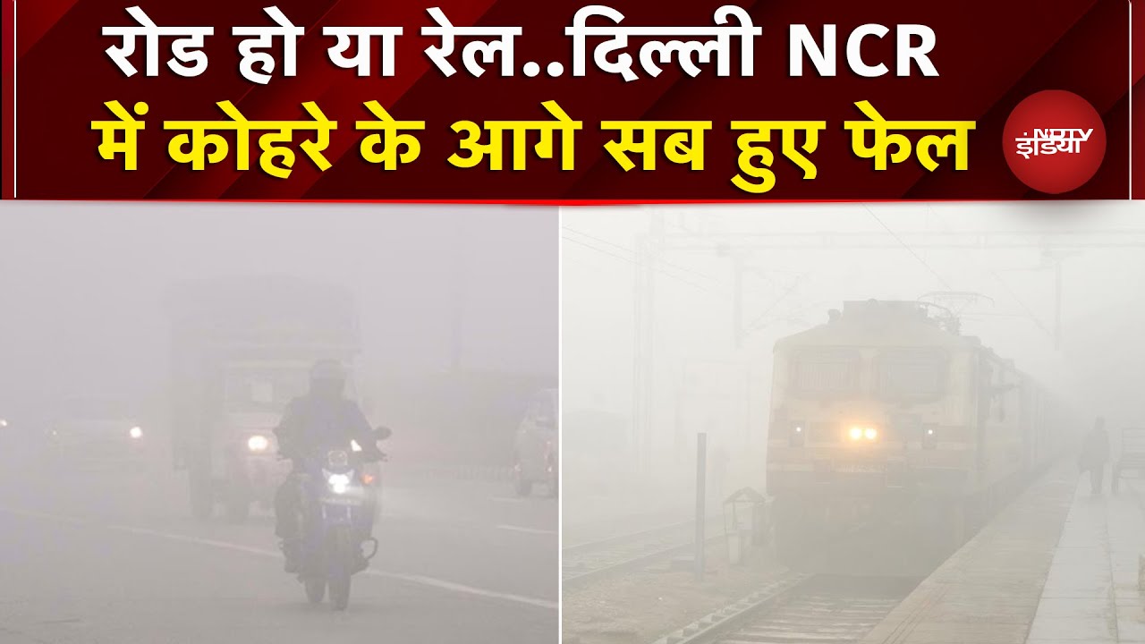 Dense Fog in Delhi NCR: कोहरे से ढ़की दिल्ली, Visibility हुई कम, बढ़ गई मुसीबत | Air Pollution | AQI