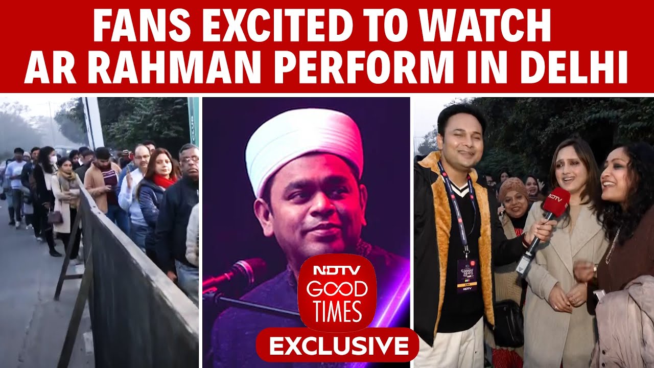 Fans Line Up At IGI Stadium Ahead Of AR Rahman's Delhi Concert